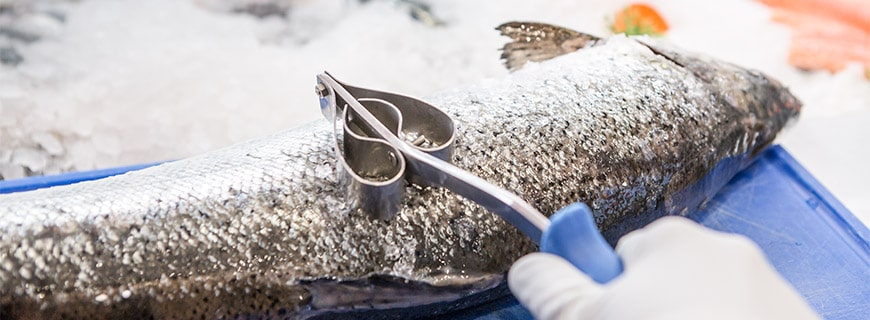 Fisch entschuppen