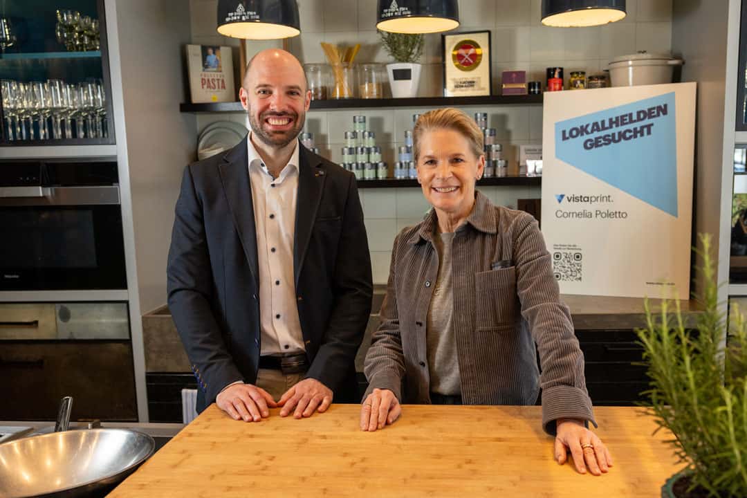 Lokalhelden_gesucht_Daniel_Engelhardt_Senior-Country_Marketing_Manager_bei_VistaPrint_und_Spitzenkoechin_Cornelia_Poletto