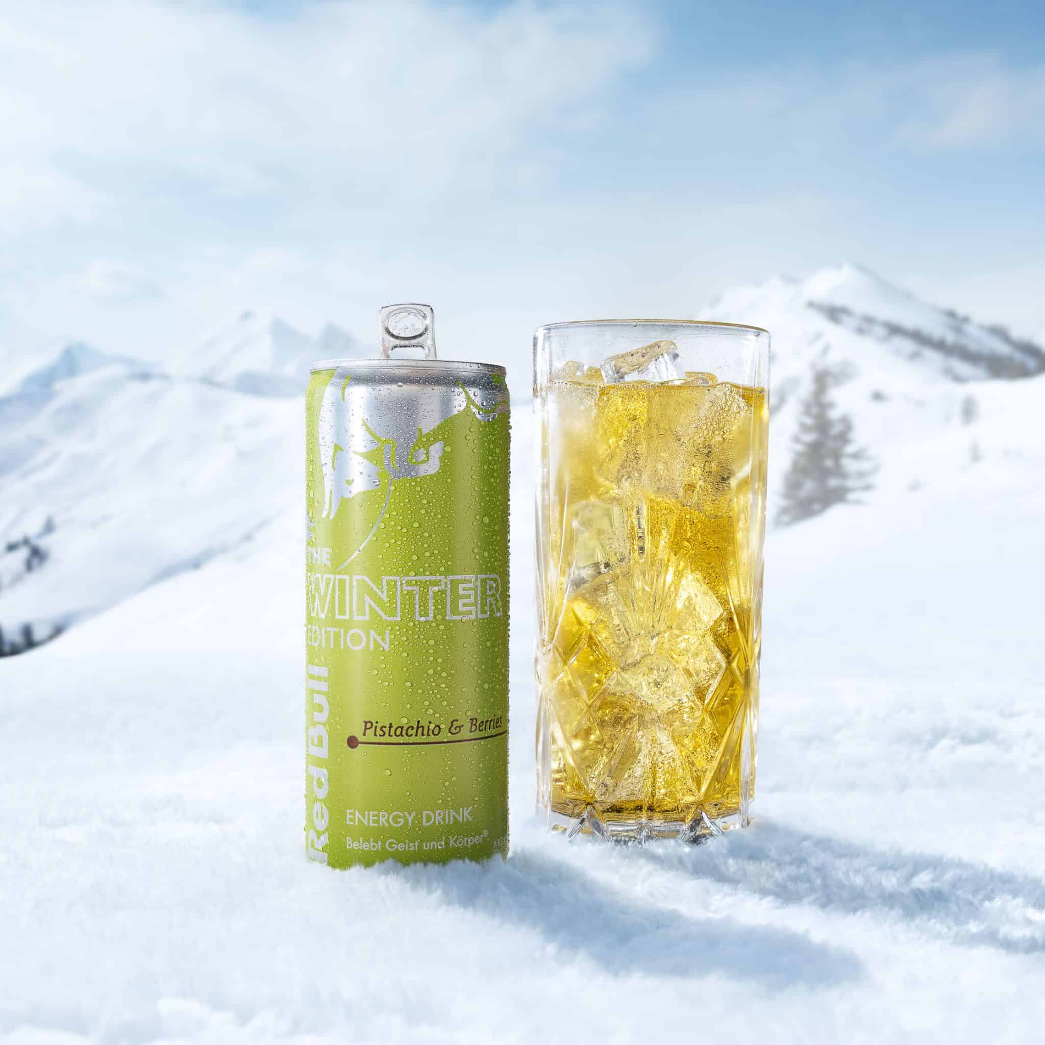 Red Bull stellt seine neue Winter Edition 2026 vor: Pistachio & Berries ...
