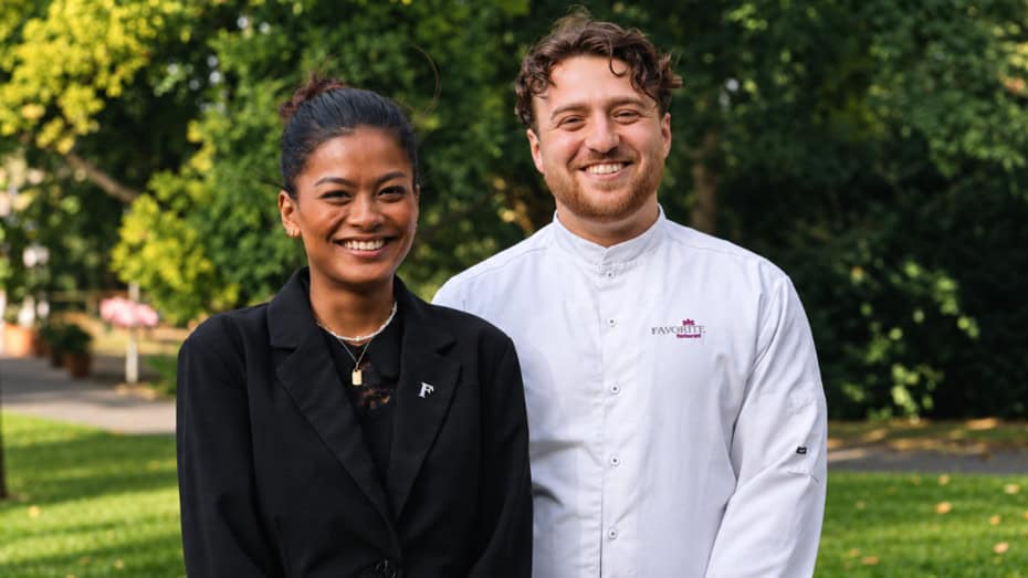 Restaurantleiterin Rewadee Khonlam und Küchenchef Tsvetan Gavrilov vom Sternerestaurant Favorite in Mainz.